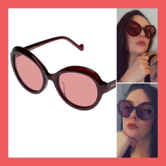 Zimmermann Accessories - ✨SOLD✨NWT ZIMMERMANN Amelie Sunglasses Burnt Red, Burgundy & Gold ♥️